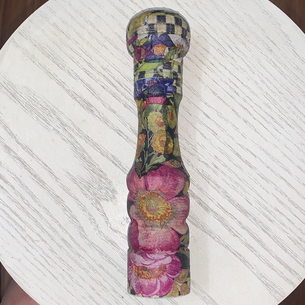 Mackenzie Childs Flower Market Decoupage Salt Shaker